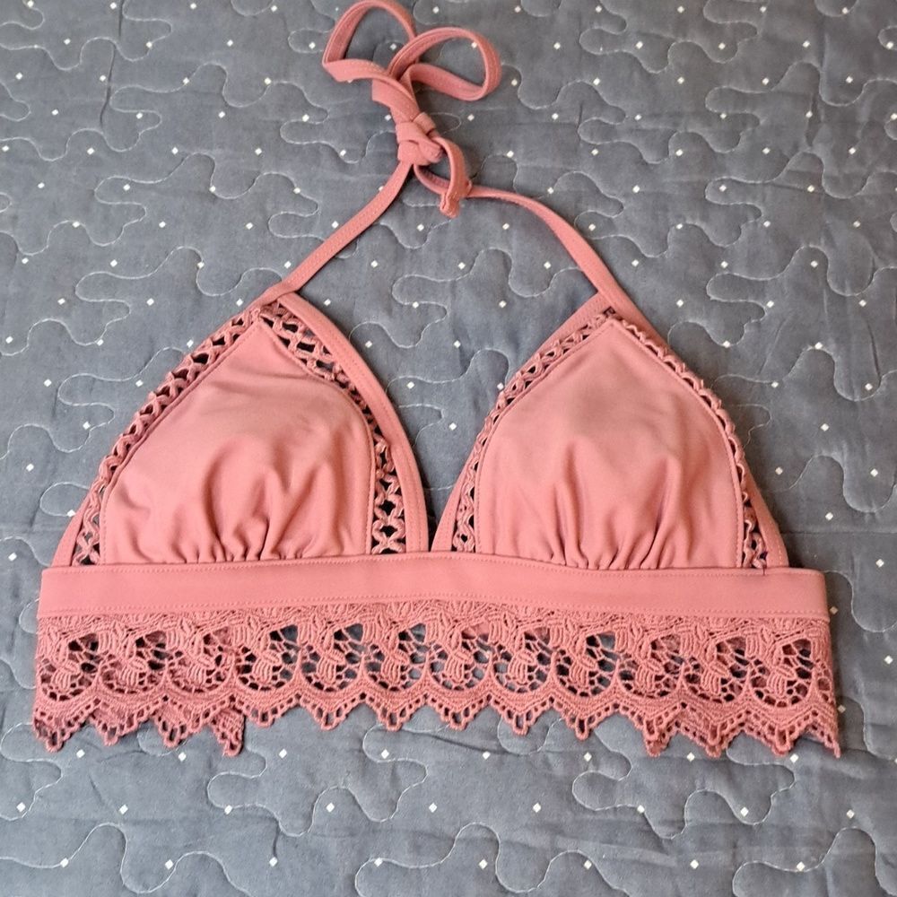 Pink swim top